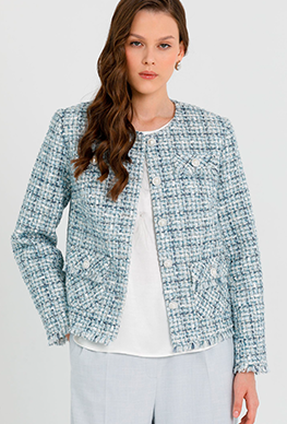 жакет в клетку